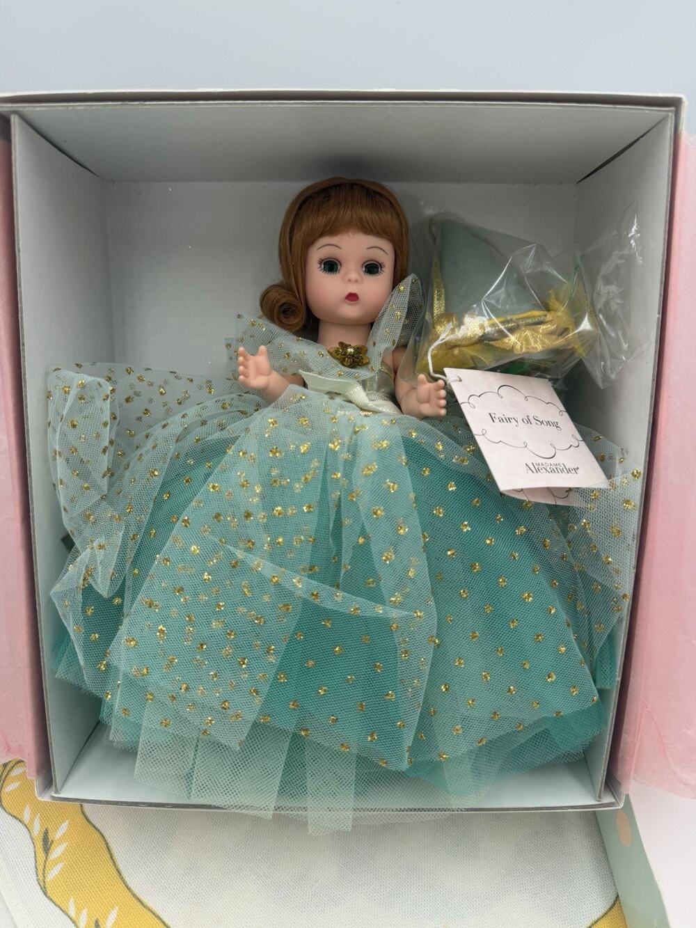 Madame Alexander 8” Doll #13630 - Fairy of Song w/box, tag and CoA, NRFB, Mint